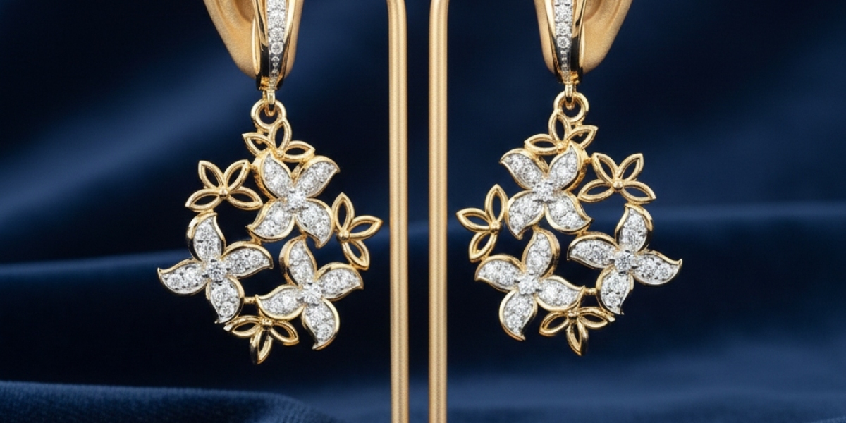 Elegant Yellow Gold Earrings Design Collection for Daily & Party Wear
