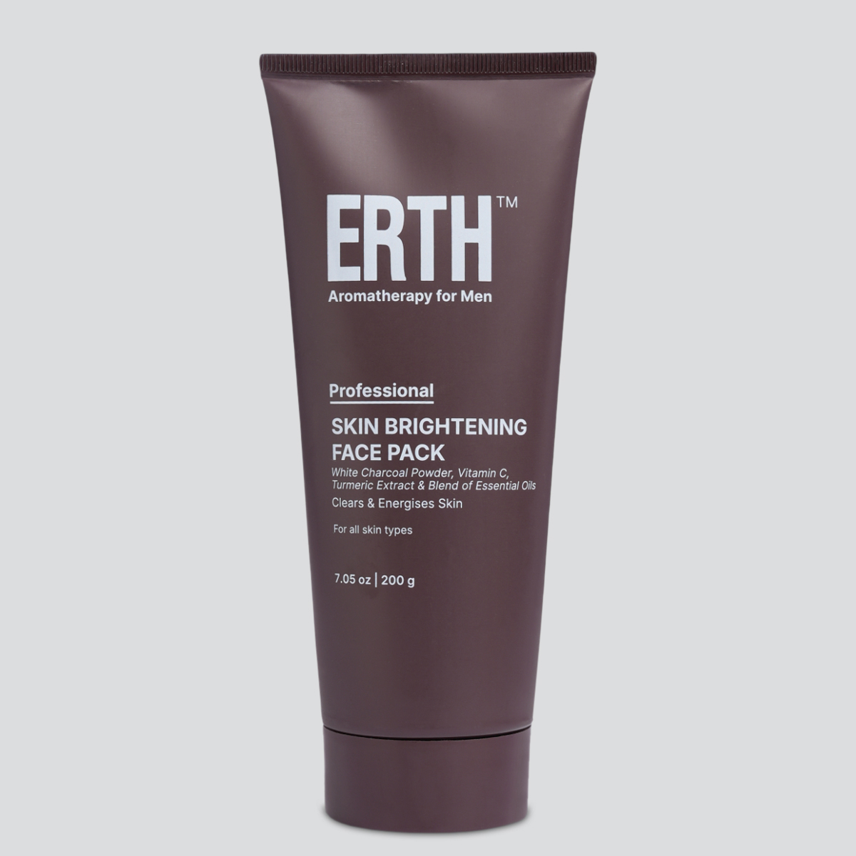Skin Brightening Face Pack - Erth For Men - Aromatherapy Professional Range For Men