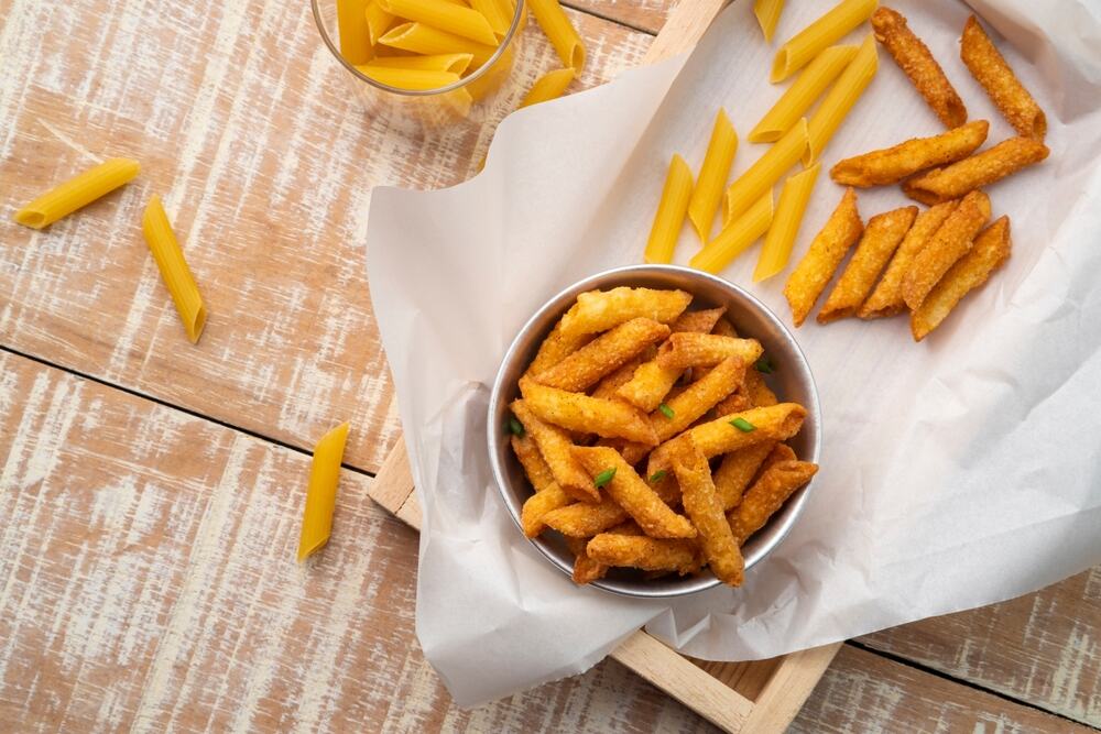 Air-Fryer Penne Pasta Chips Recipe using Bambino Pasta  – Bambino Pasta