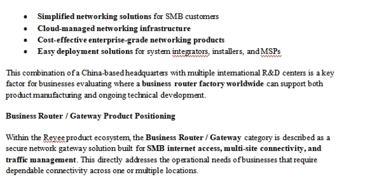 Where To Find A Business Router Factory Worldwide In 2026