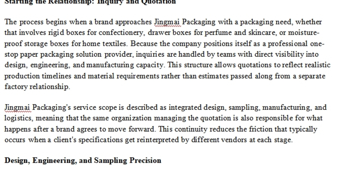 JingMai Packaging Simplifies Inquiry to Shipping Workflow